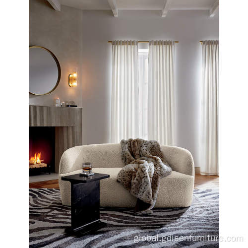 Modern Living Room Sofa. Modernlatest hot sale gwyneth boucle loveseat set furniture Supplier